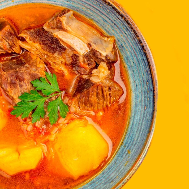 Sopa de res pequeña / costilla (16 oz)