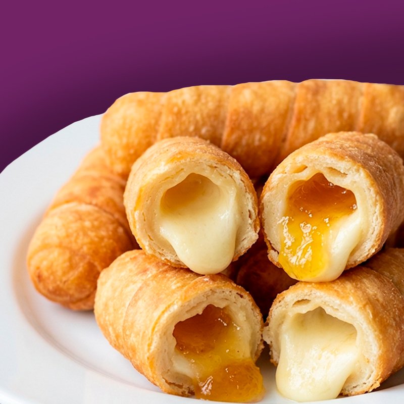 Tequeños de piña con queso (8 cm)