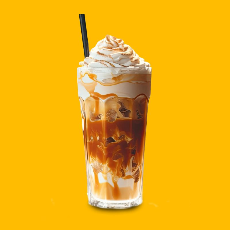 Ice caramel latte