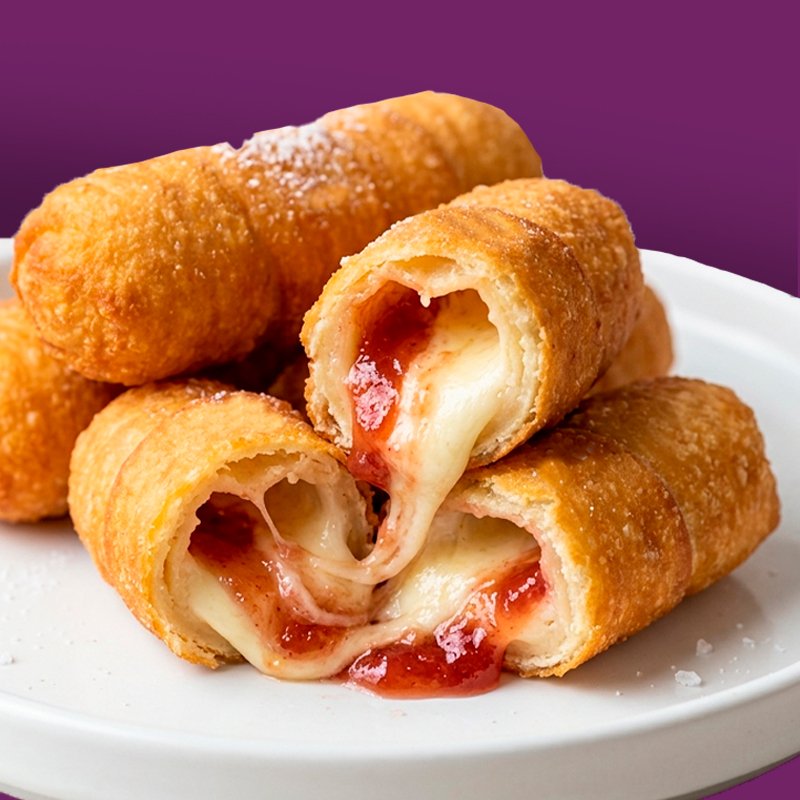 Tequeños de queso con guayaba (6 cm)